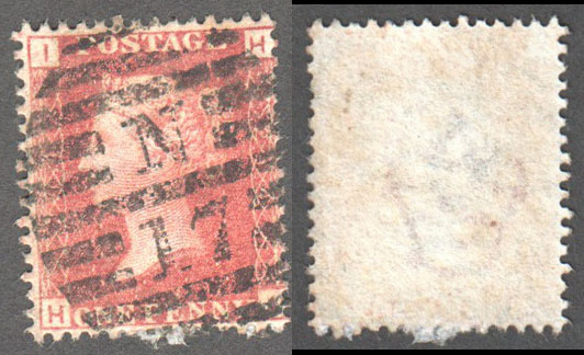 Great Britain Scott 33 Used Plate 214 - HI - Click Image to Close